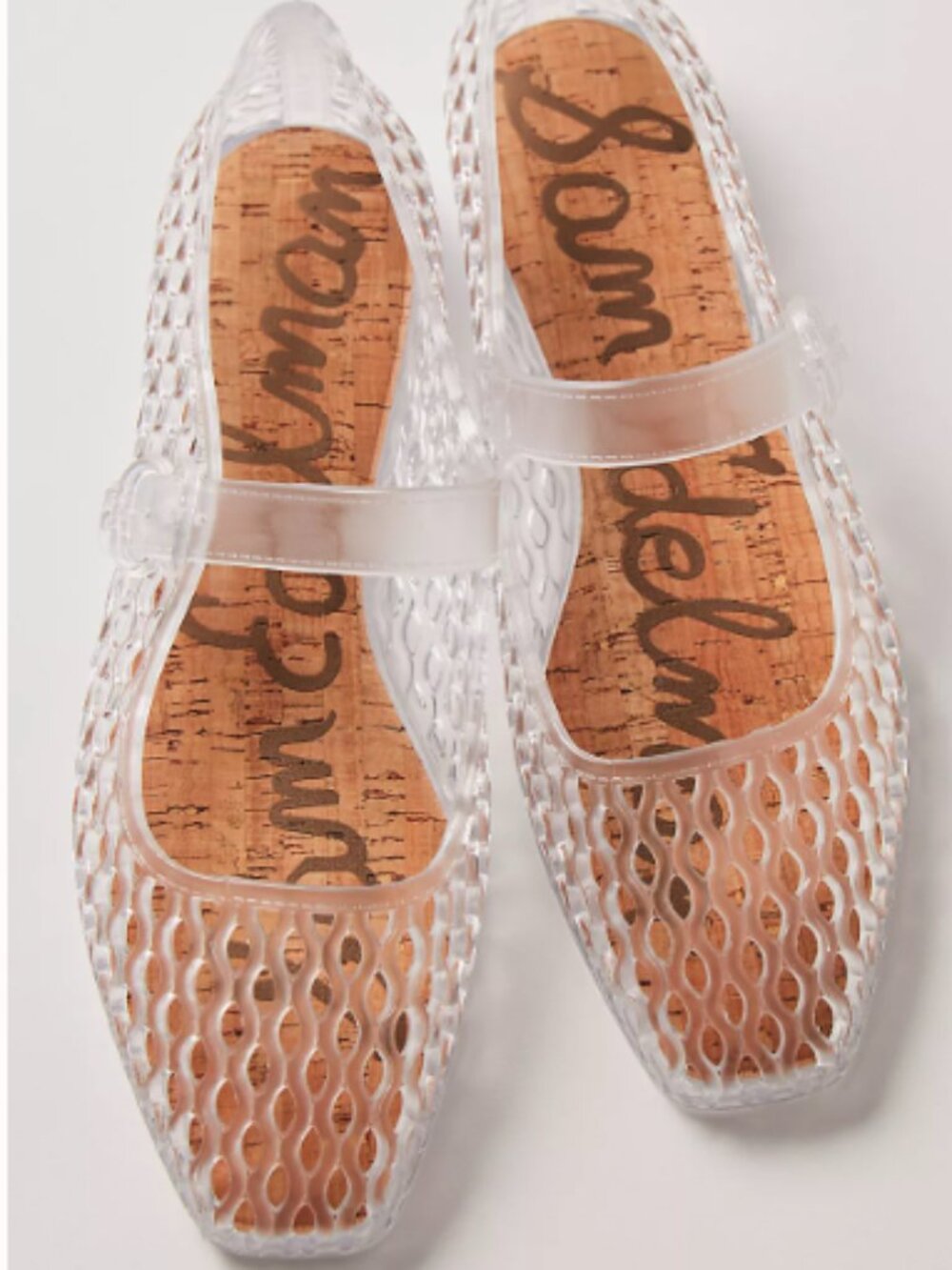 Sam Edelman Clear Michaela Square Toe Jelly Flats